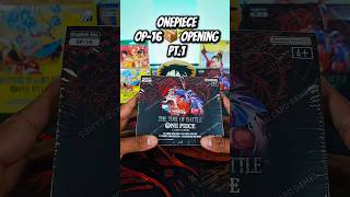 One Piece OP-16 booster box opening Pt.1. #fyp #onepiecetcg #op16 #onepiece #boosterbox