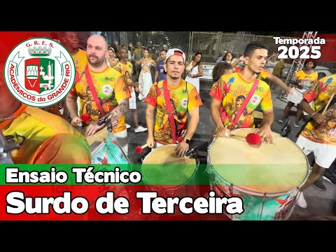 Grande Rio 2025 | Surdo de Terceira - Ensaio Técnico | Samba ao vivo #ET25