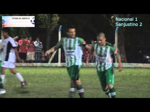 Nacional 1 -  Sanjustino 2 (Gol Rodríguez, 1 a 1 Sanjustino) Clausura 2013