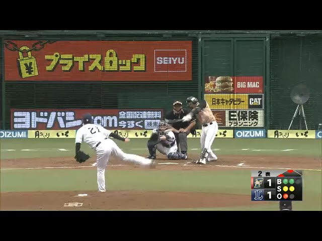【2回表】ファイターズ・市川 打線の勢いを加速させる勝ち越しタイムリー!! 2015/9/12 L-F