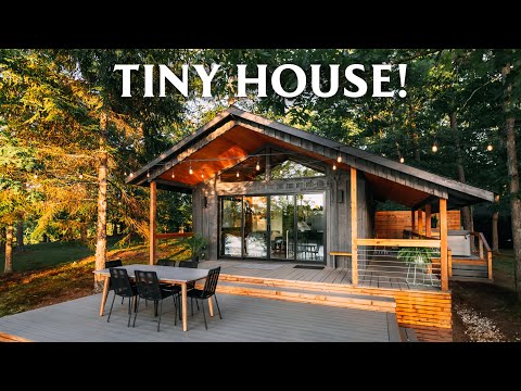 The Coalmont Cabin - Waterfront Tiny House Airbnb Tour!