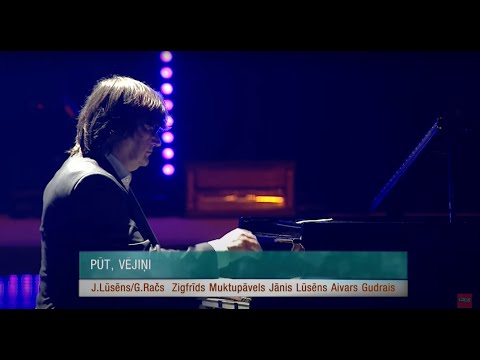 Jānis Lūsēns & Zigfrīds Muktupāvels - Pūt, vējiņi (G.Rača jubilejas koncerts Arēna Rīga. 27.03.2015)