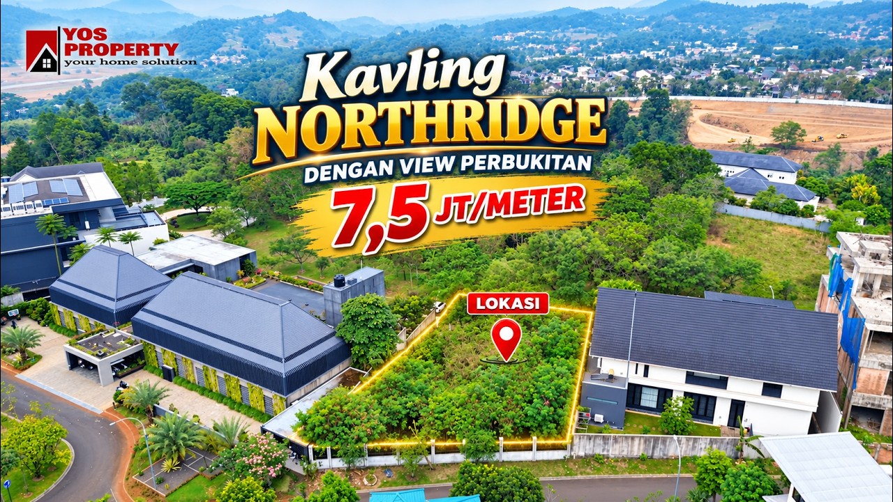 Kavling Sertifikat dengan View Perbukitan || Surat Shgb || Cluster Northridge Sentul City