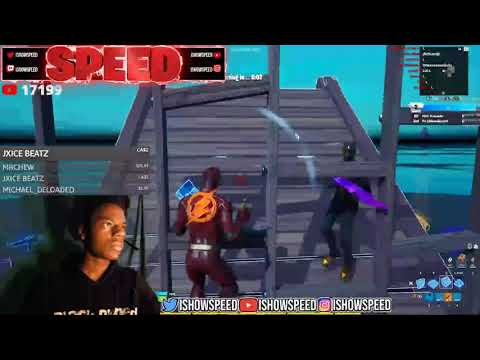 IShowSpeed Vs NRG RONALDO $5000 POT WAGER FORTNITE NOW! FORTNITE LIVE STREAM!