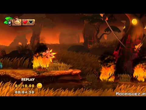 Donkey Kong Country: Tropical Freeze 3-4 Scorch 'N' Torch Time Attack (Shiny Gold | 00:53:24)