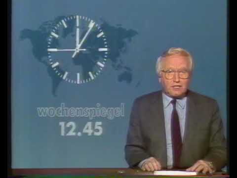 Tagesschau zum Sendeschluss, Programmtafeln und Testbild 08.01.1983