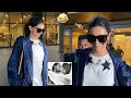 Media Reporters Funny Conversation With Deepika Padukone Flaunts Her Huge Figure At Mumbai Airport
