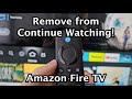 Amazon Fire TV Devices How To REMOVE Recently Watched Prime Video