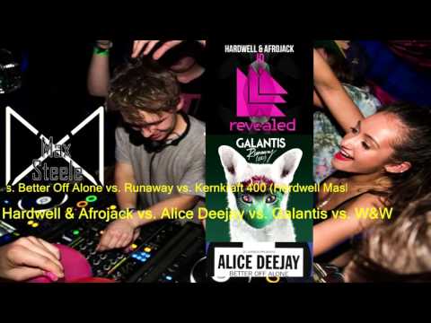 Hardwell & Afrojack - ID vs. Better Off Alone vs. Runaway vs. Kernkraft 400 (Hardwell Mashup)