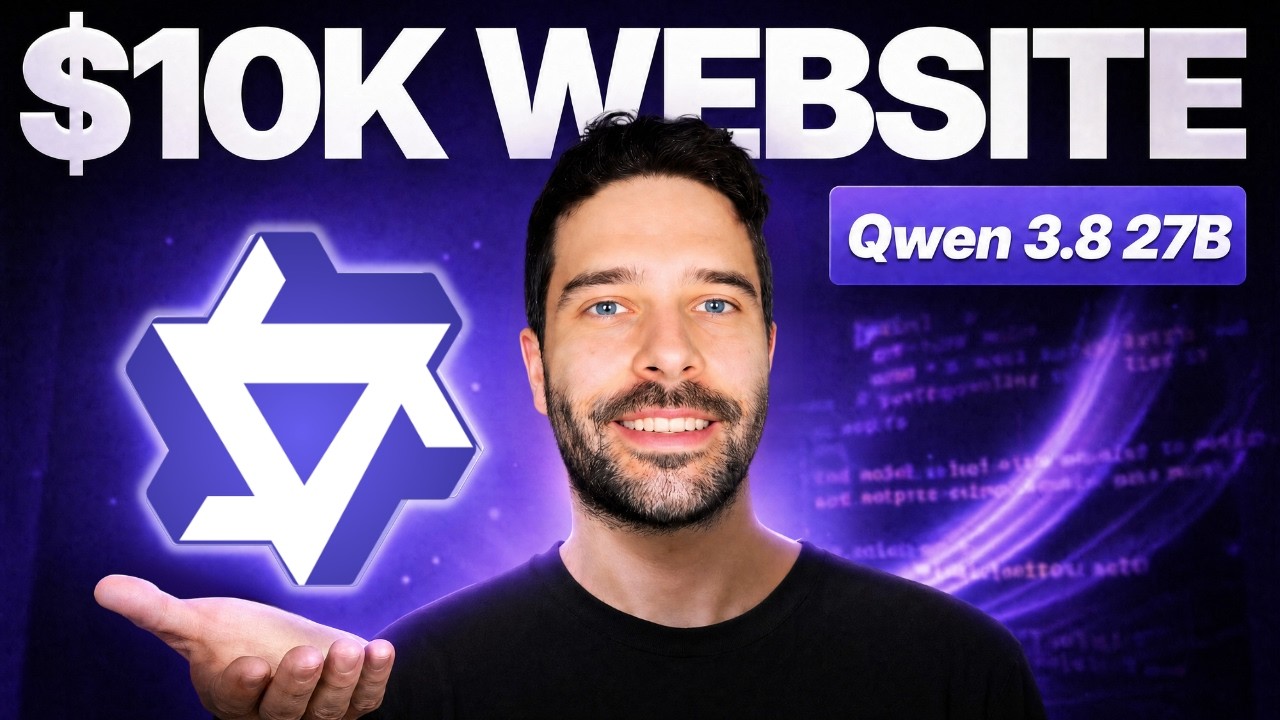 You Can Now Build $10,000 Websites Using Qwen 3.8 27B (Ultimate Guide)