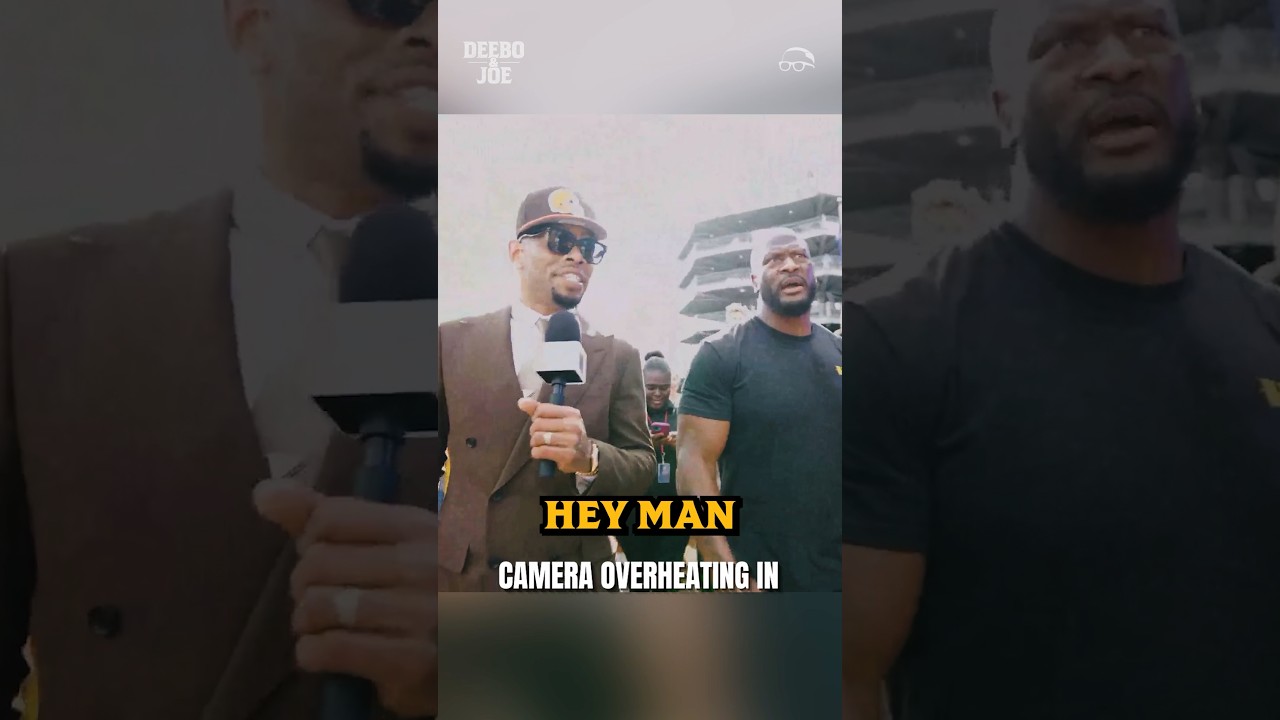 Was it supposed to be this hot in Pittsburgh ?! Our camera was GASSED 🤣🥵#NFLDraft  #DeeboAndJoe