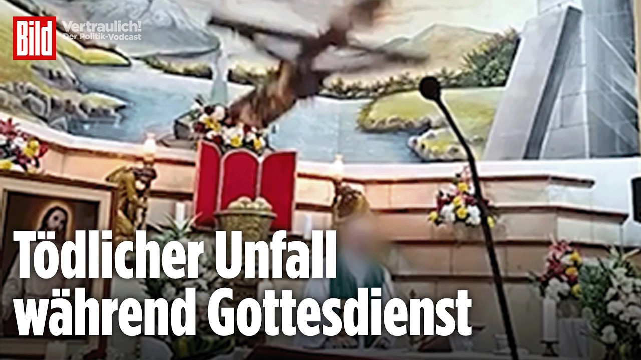 Schock bei der Messe: Priester wird von Kreuz erschlagen