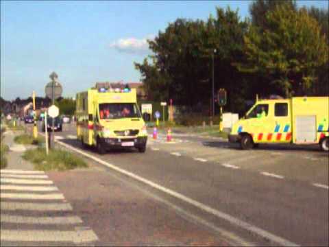 Uitruk Signalisatie wagen en Ambulance