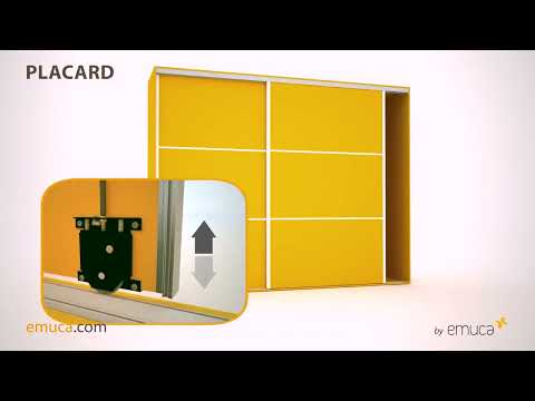 Système coulissant pour dressing avec profils Deep + fermeture amortie EMUCA