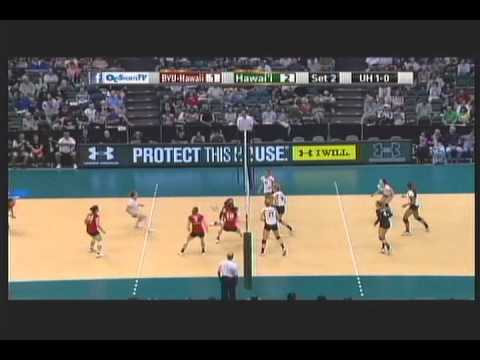 Rainbow Wahine Volleyball 2012 - #7 Hawaii Vs BYU-Hawaii (Part 2 of 5)