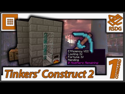 Tinkers Construct 2 In Only 5 Commands! - 1.10 + 1.9 - No Mods - One Command