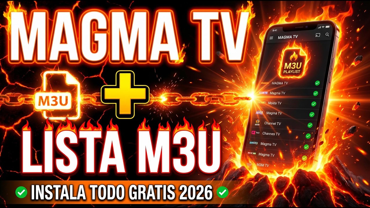 MAGMA TV + M3U PLAYLIST Install on any Smart TV for FREE