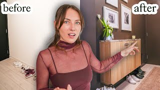 How To Decorate A Small Awkward Entryway | Modern & Minimalist