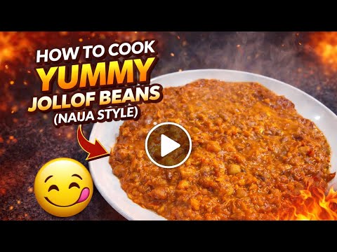 You’ve NEVER Tasted Beans Like This! The Jollof Beans Recipe That Changes Everything 😭🔥