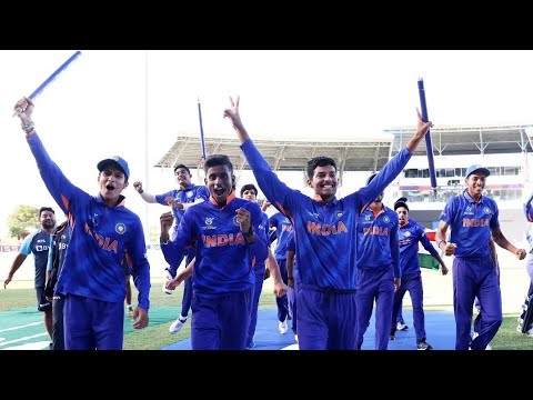 india U19 world Cup 2022 final winning moment ||