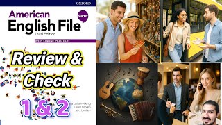 Units 1–2 Review & Check | Grammar, Vocabulary, Listening & Pronunciation – AEF Starter 3rd Ed.