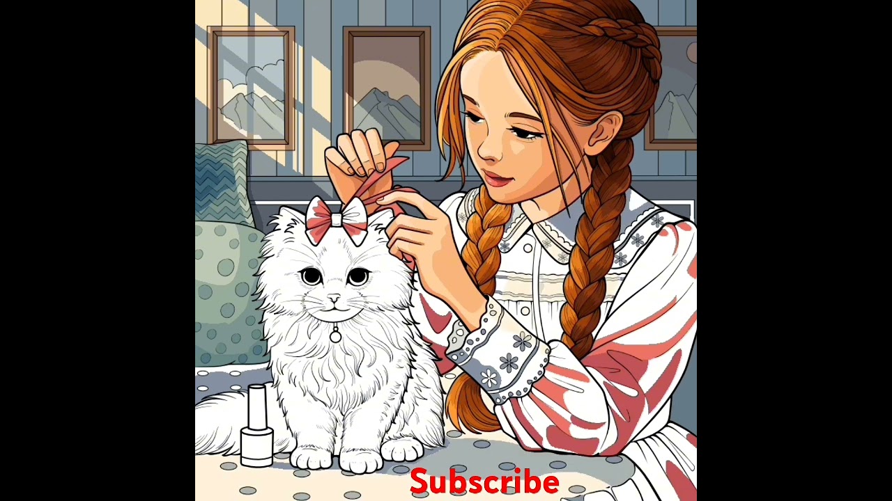 Just a girl and her purrfect companion #girl #cat #animal #short