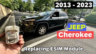DIY 2013 2014 2015 2016 2017 2018 2019 2020 2021 2022 2023 Jeep Cherokee Replacing ESIM Module