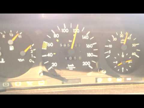 W124 250TD Automatik 0-140 Speed run