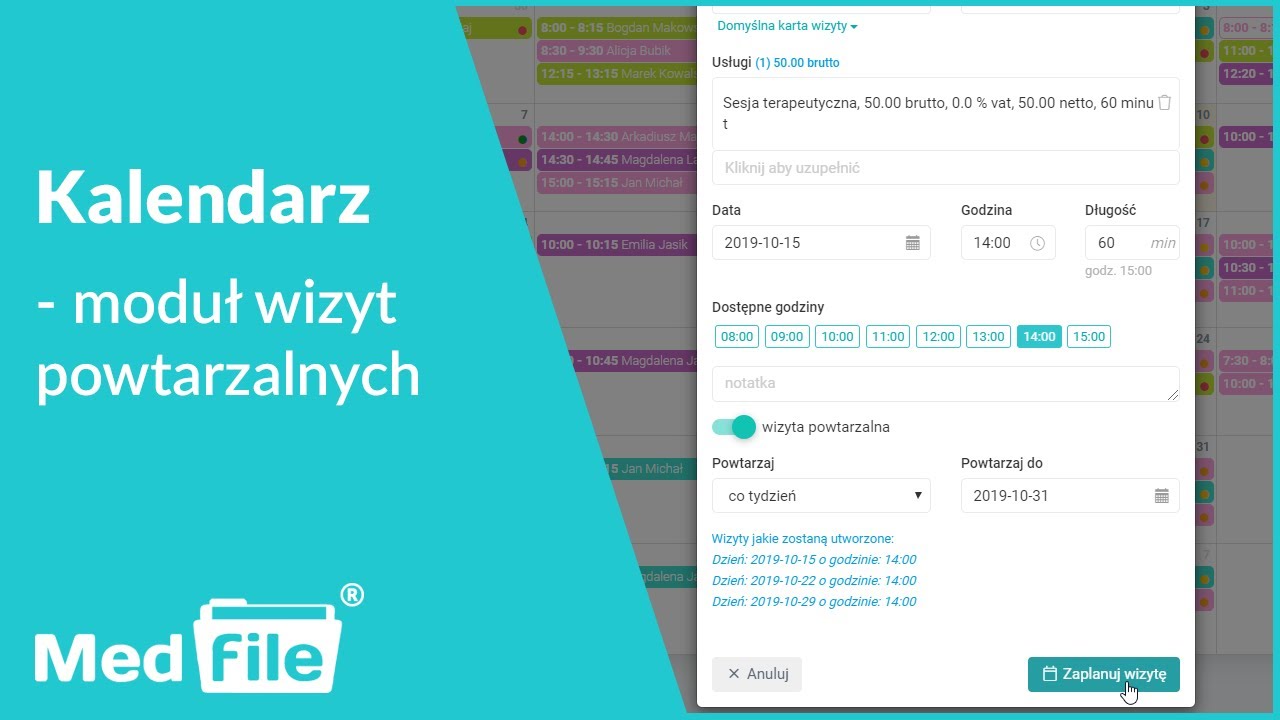 Moduł wizyt powtarzalnych