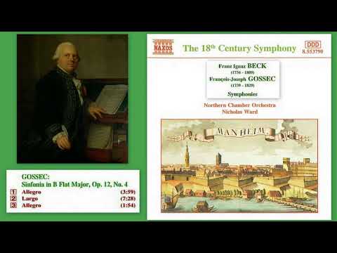 François-Joseph Gossec: Sinfonia in B Flat Major, Op.12 No.4, Nicholas Ward (conductor)