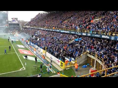 Sfeer voor de start van de topper Club Brugge - Anderlecht 20/12/2015