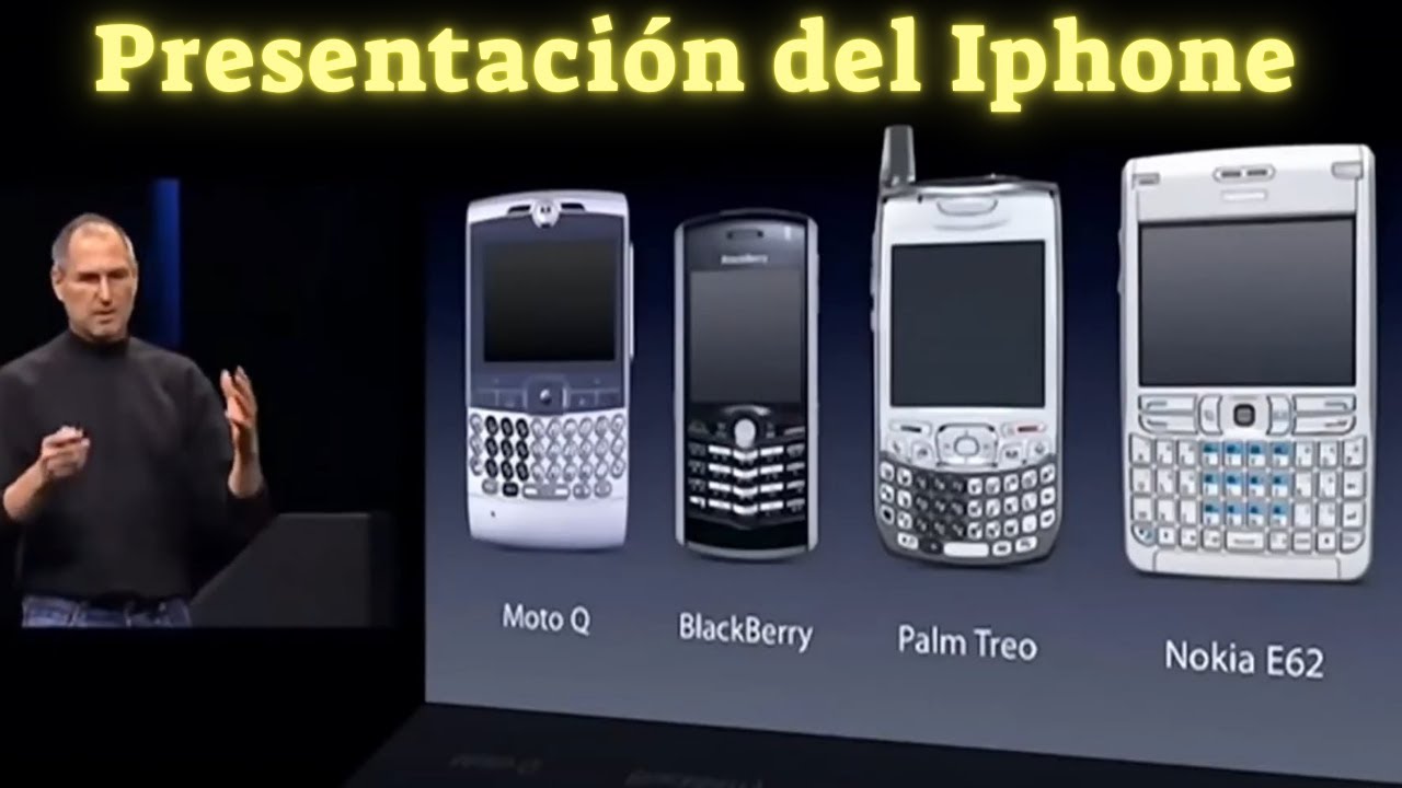 Steve Jobs introduce el Iphone en el año 2007 (Español)