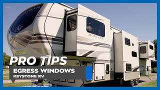 Keystone RV - How To Operate an RV Escape/Egress Window