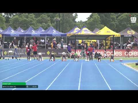 Boys U13 100m Timed Final 2 : 2024-25 State Track and Field Championships