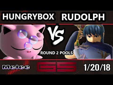 GENESIS 5 SSBM - Liquid'Hungrybox (Jigglypuff) VS Rudolph (Marth) - Smash Melee Singles