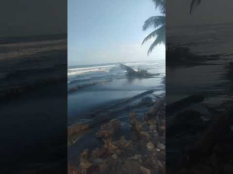Asi se encuentra la playa de Moñitos Córdoba