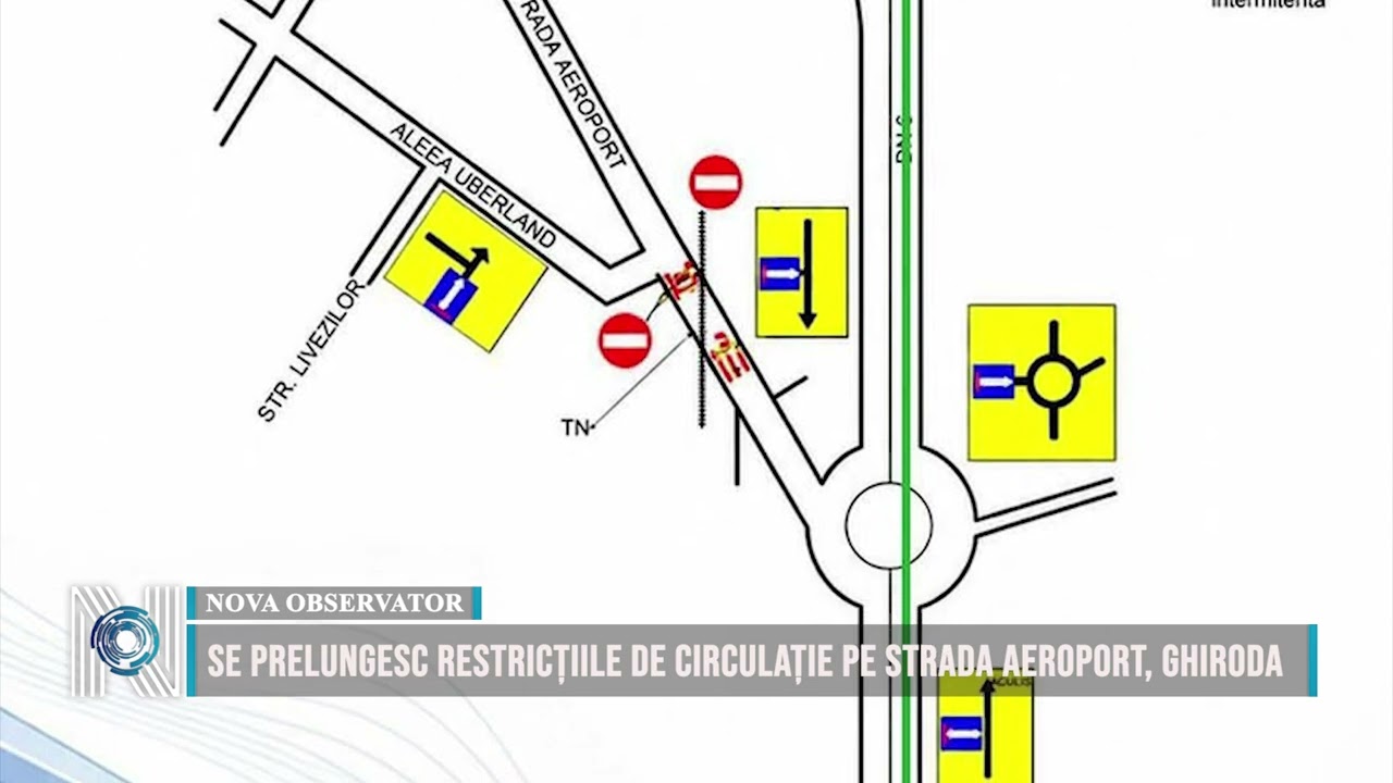 Se prelungesc restricțiile de circulație pe strada Aeroport, Ghiroda