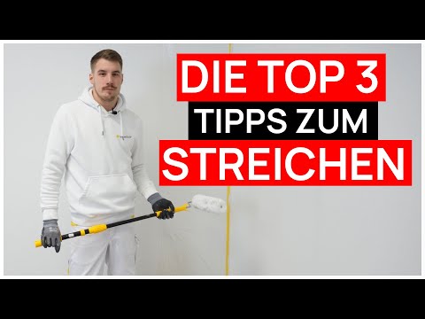 Die TOP 3 TIPPS zum Wände Streichen! Anfänger Tipps!