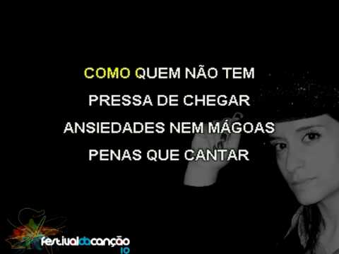 Nina Pinto, Meu coração não é meu (Portugal SEMI FINAL 2, March 4, 2010, (09)