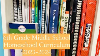 6th Grade Middle School Curriculum Picks for the 2023-2024 Homeschool Year
