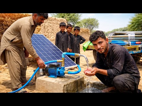 Off Grid Solution Installing a Solar Water Pump in a Remote Village! No Fuel, No Electricity Grid!