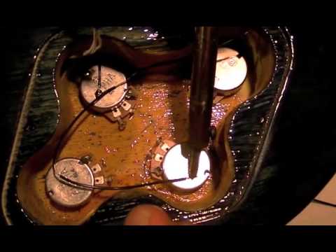 How To Wire A Les Paul Guitar From Scratch - Installing Ground Circuit