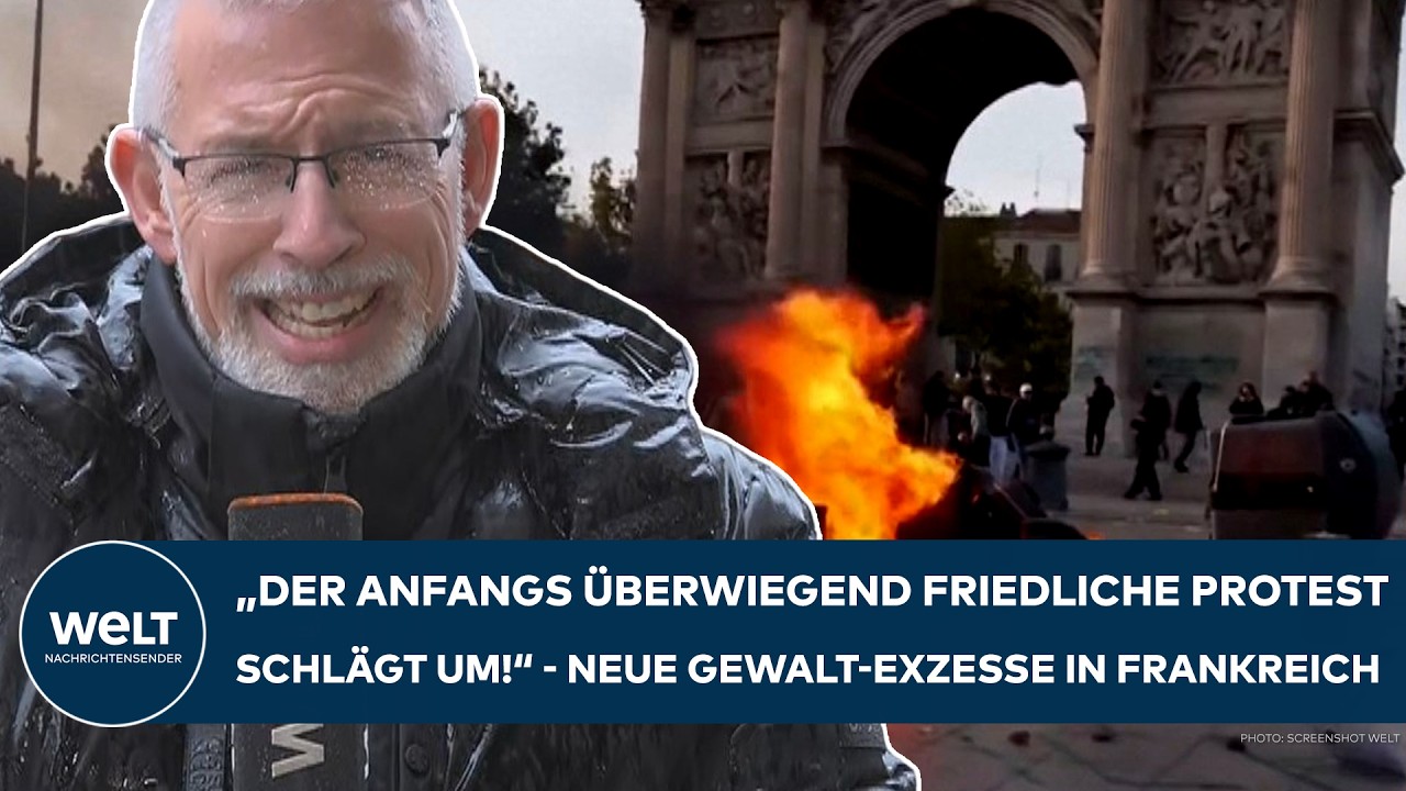 KRAWALLE IN FRANKREICH: "Dann fliegen Flaschen, Pflastersteine und herausgerissen Poller" - Gewalt!