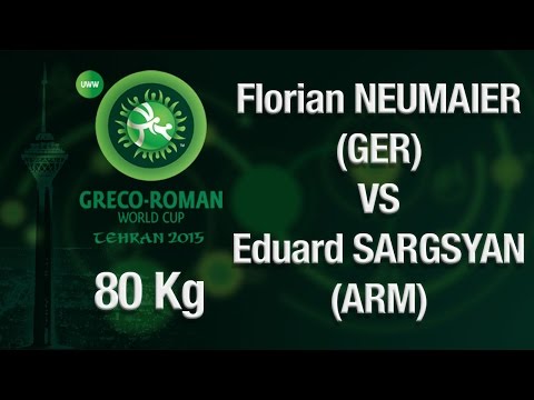 7th-8th : 80 kg - F. NEUMAIER (GER) vs E. SARGSYAN (ARM) - Tehran 2015