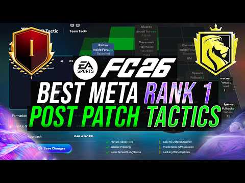 *POST PATCH* 15-0 Best META Rank 1 Custom Tactics & Formations (451/5212/4411/442) in FC 26