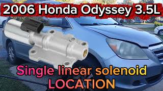 2005-2010 (3rd generation) Honda Odyssey 3.5L Single linear solenoid( clutch solenoid C) LOCATION