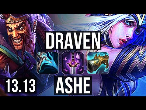 DRAVEN & Sona vs ASHE & Pyke (ADC) | 15/1/5, Legendary, 1.9M mastery, 800+ games | NA Master | 13.13