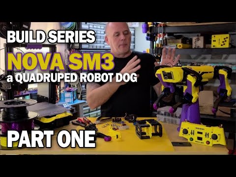 NovaSM3 v5.2 : Build Series Part One : a Quadruped Robot Dog Spot Mini Clone