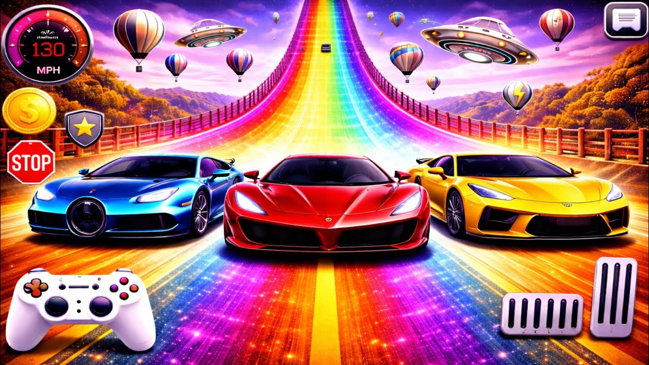 GT Car Gameplay | Huge Ramp Jumps & Skill-Based Racing Challenge | Android Gameplay 