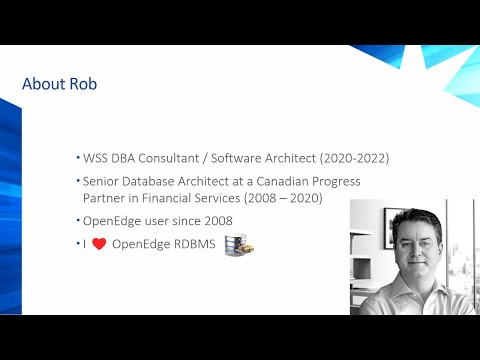 Rob Fitzpatrick Presenting "Benefits of Upgrading to OpenEdge 12.0..." - PUG Challenge 2022, Vienna